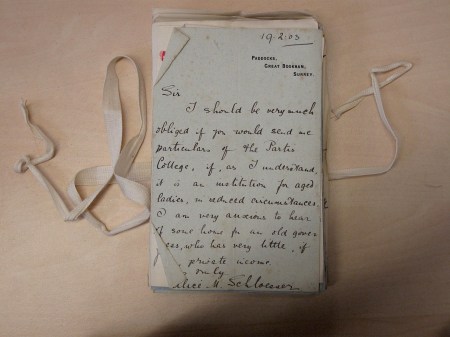 Letters of application, 1903